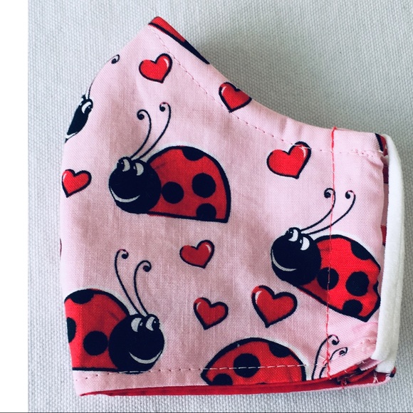 Accessories - 3 FOR $29 FACE MASK RED BLACK LADY BUGS PINK